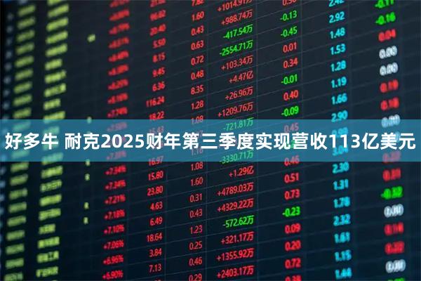 好多牛 耐克2025财年第三季度实现营收113亿美元